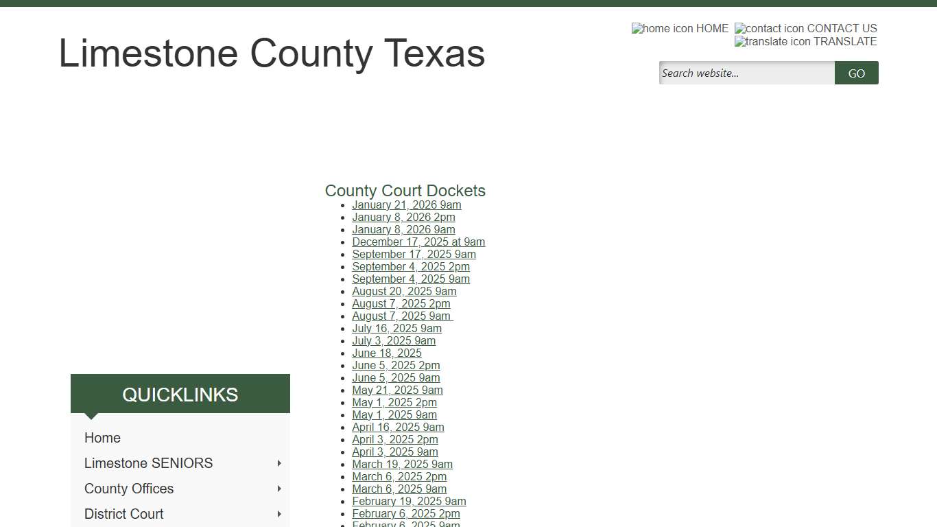 Limestone County, Texas